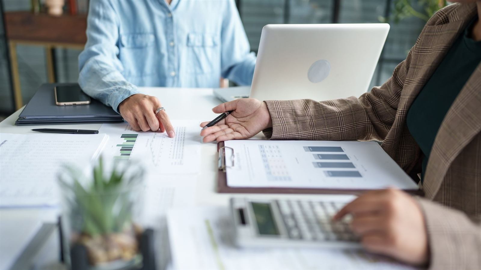 Financial paperwork review for bookkeeping